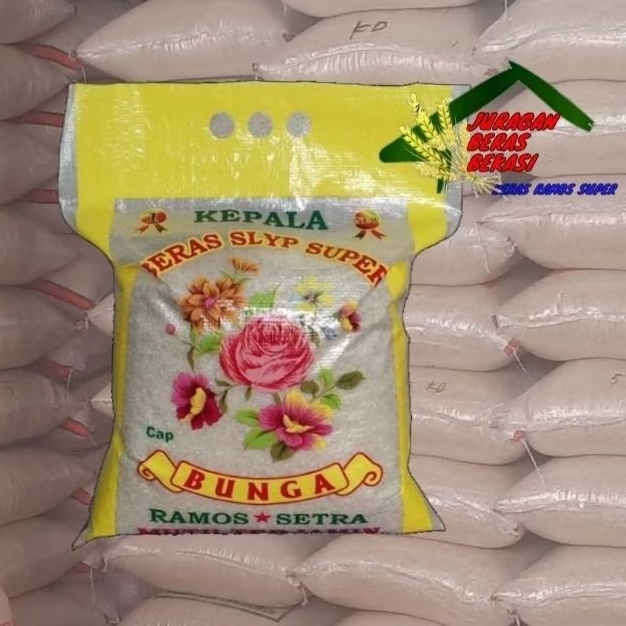 

BERAS SETRA RAMOS IR64 BUNGA 5KG,10KG,20KG