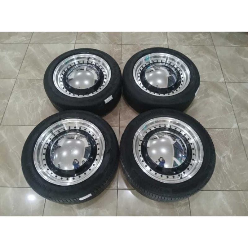 Velg Mobil Second MIRROR HSR R17 x7.5 pcd 5x100/112 Et35 + Ban 225 50 R17