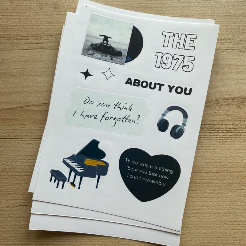 

The 1975 sticker sheet journaling sticker deco sticker