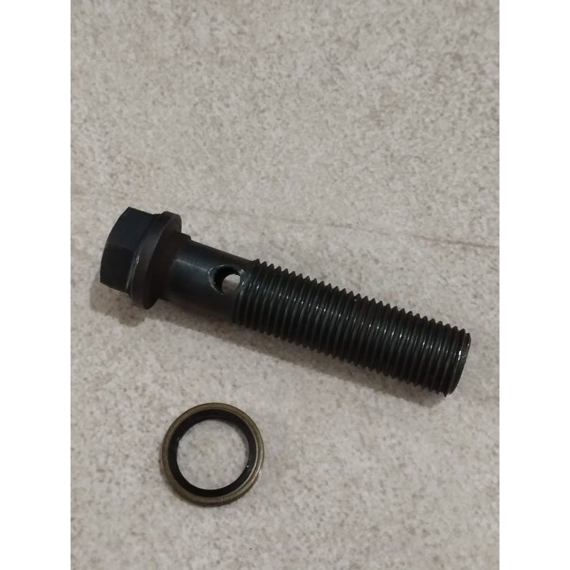 EM185 R100 Baut Pompa Oli Dongfeng Bolt Joint Baut Nepel Solar / Oli 14mm Pitch 1.50 Model Panjang