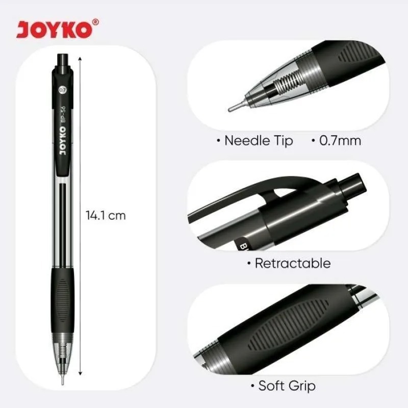 

Pulpen joyko BPP-56 0,7 mm - SATUAN