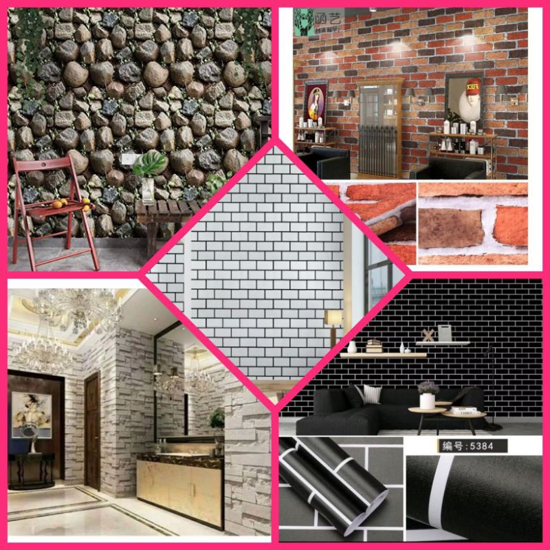 Wallpaper Dinding Wallpaper Bata Wallpaper Batu Wallstiker Dinding Wallstiker Bata Wallstiker Batu