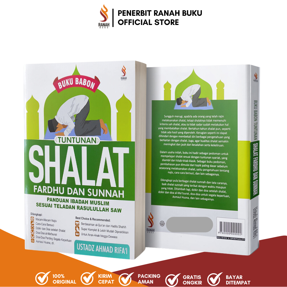 Ranah Buku Literasi - Buku Babon Tuntunan Shalat Fardhu dan Sunnah Panduan Ibadah Muslim Sesuai Tela