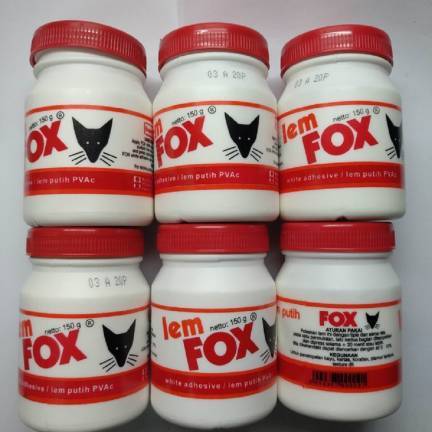 

Lem Fox 150 gram Original Kecil Lem Kertas Botol Putih PVAc