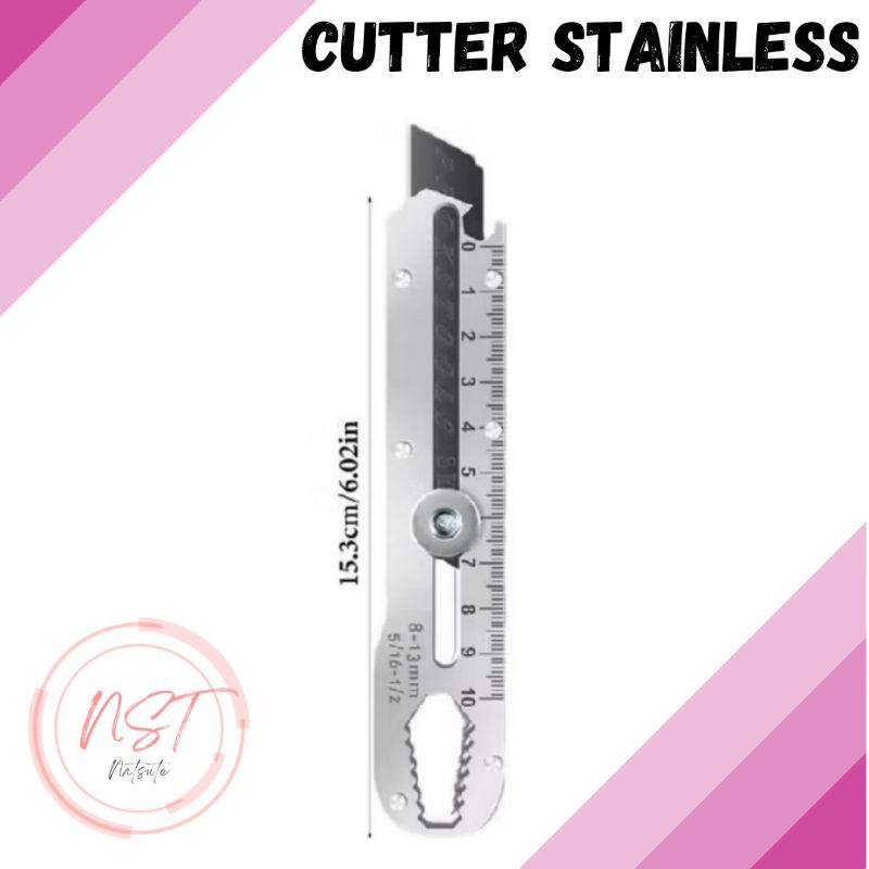 

Cutter Stainless Steel 9in1 Pemotong kertas Logam
