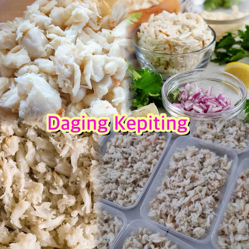 

daging kepiting bersih, tanpa cangkang, siap pakai 500gr