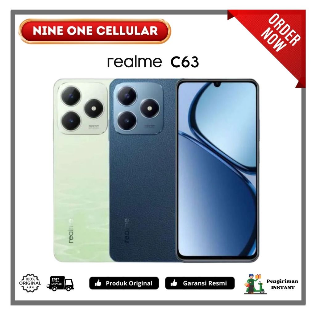 Realme C63 4G NFC Ram6/128Gb & Ram8/128gb Garansi Resmi