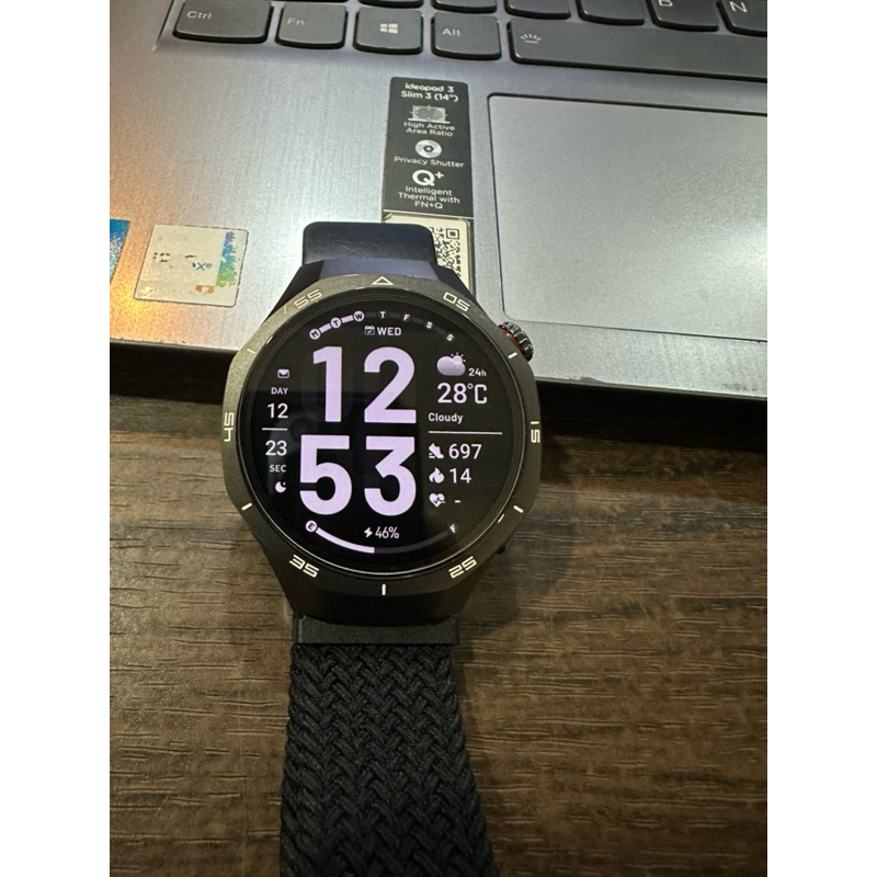 Huawei GT 5 Pro black smartwatch