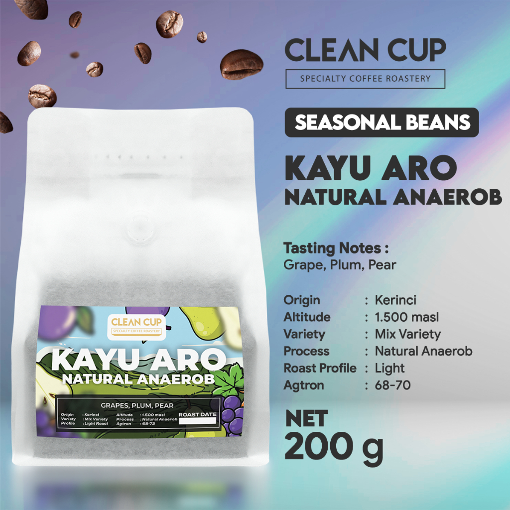 

Kopi Clean Cup Kayu Aro Natural Anaerob Whole Bean