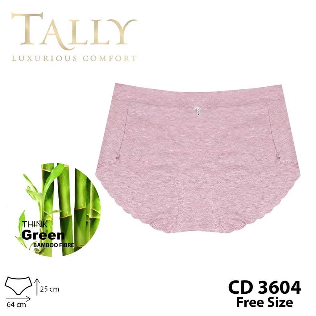 TALLY Celana Dalam Wanita Katun Bamboo Bambu / CD Cewek Perempuan Bamboo Panties Tally 3604