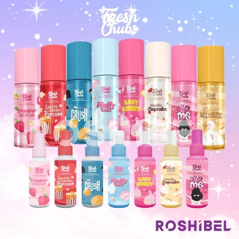 ROSHIBEL - Freshchubs Parfum Baju 50ml & 100ml – 100% Original |Pakaian Wangi Tahan Lama [Tanpa Box]