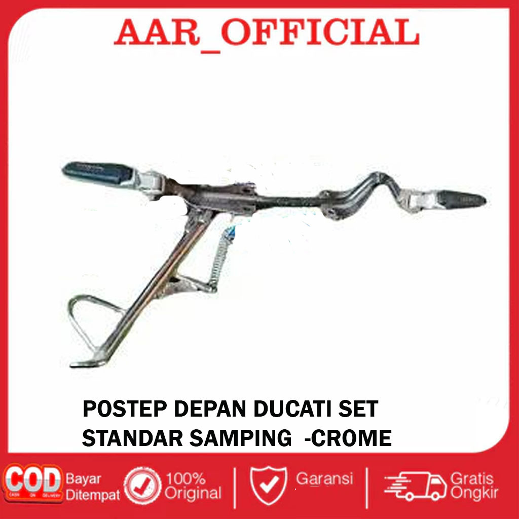 Postep Depan Motor Megapro Mono Set Pijakan Ducati Set Standart Samping Crome Ninja FI Pnp CB GL MP 