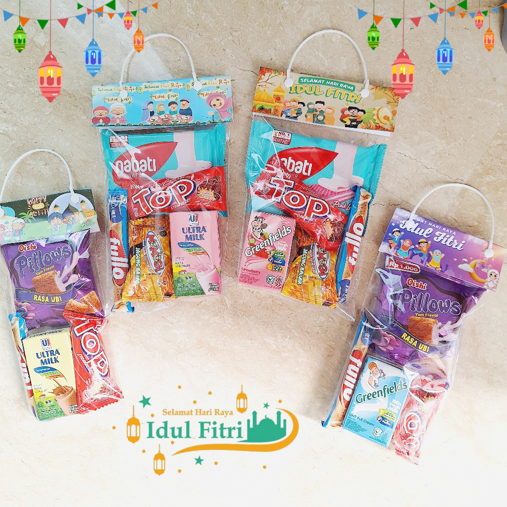 

SNACK PARSEL SIAP KIRIM LEBARAN IDUL FITRI AMPLOP RAMADHAN KADO HAMPERS ULTAH ANAK ACARA ULANG TAHUN MINI GIFT