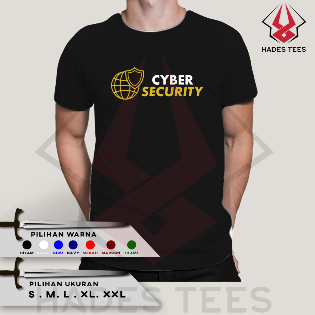 Kaos Baju Cyber Security Kaos Distro Combed 30s