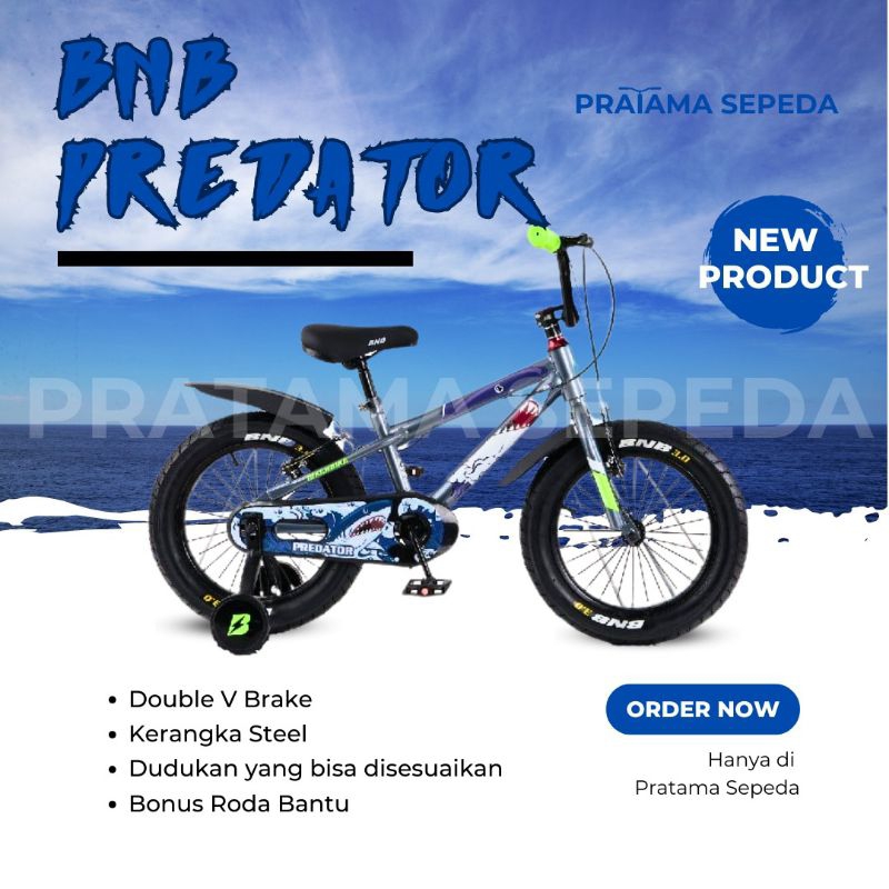 Sepeda BMX Predator Shark BMX BikeNBike BNB 16 Inch