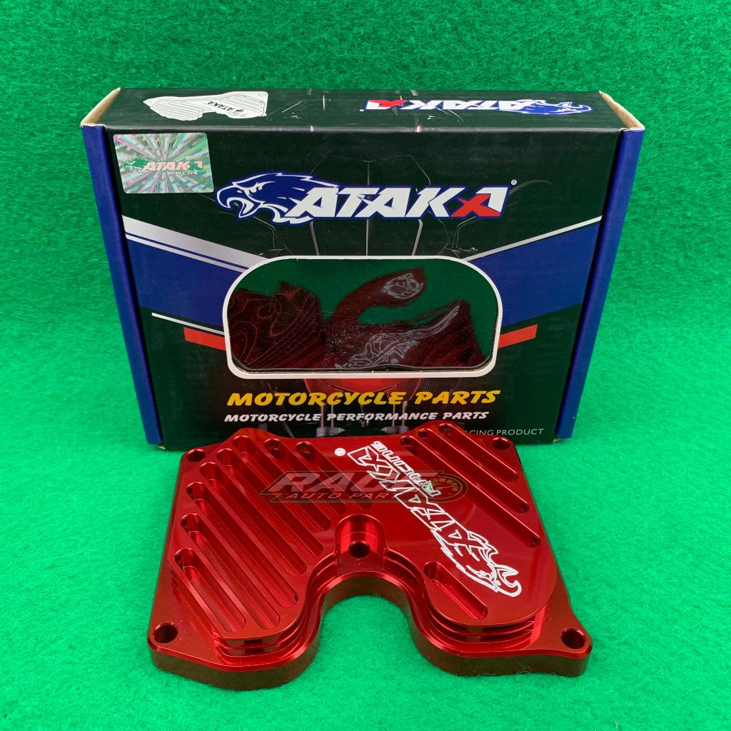 ATAKA RACING Cover Head CNC Merah Tutup head Mx King Jupiter Mx Vixion R15 Xabre