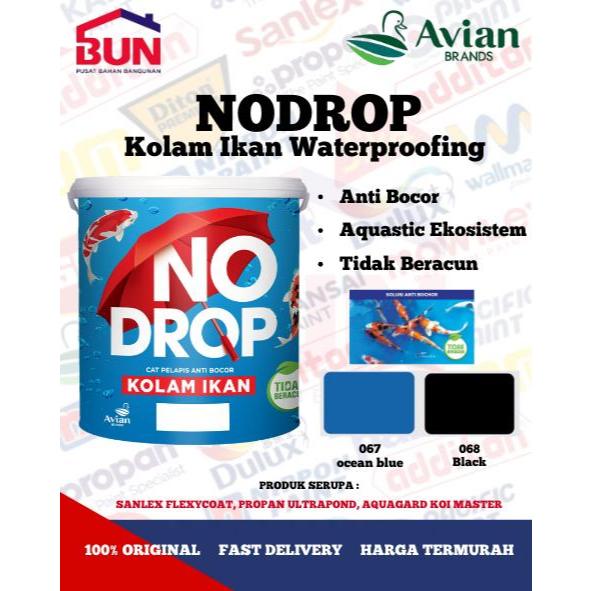 CAT PELAPIS ANTI BOCOR NODROP KOLAM IKAN 1 KG - 067 OCEAN BLUE