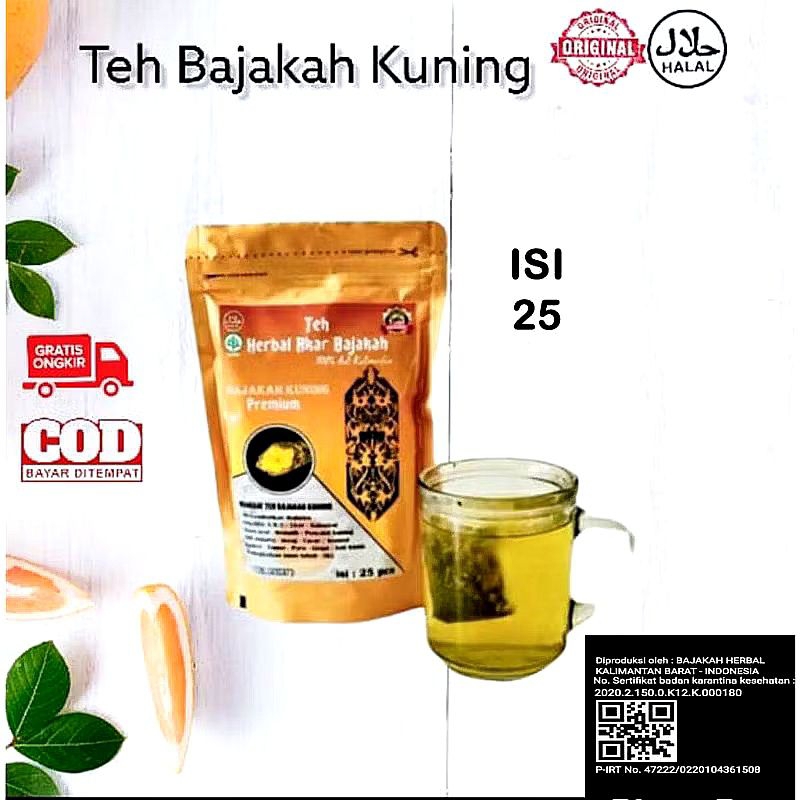 

TEH AKAR BAJAKAH KUNING Isi 25 Original Asli Kalimantan
