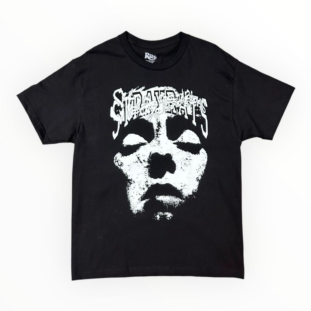 STRAY RATS FACE TEE - BLACK