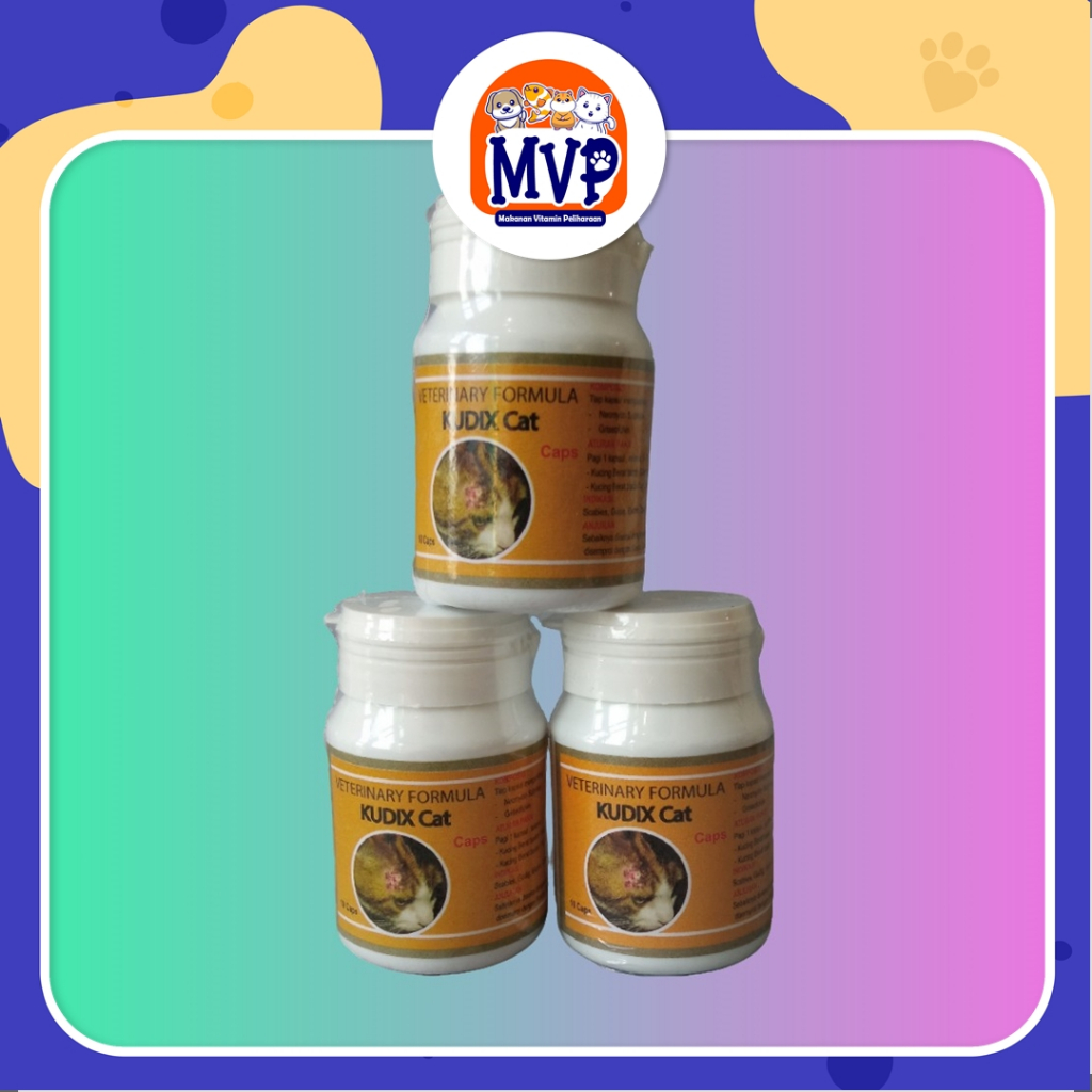 Kudix Cat Kapsul- Mengobati Scabies - Kudix, Gatal Gatal Dan Koreng Pada Kucing Dan Kitten