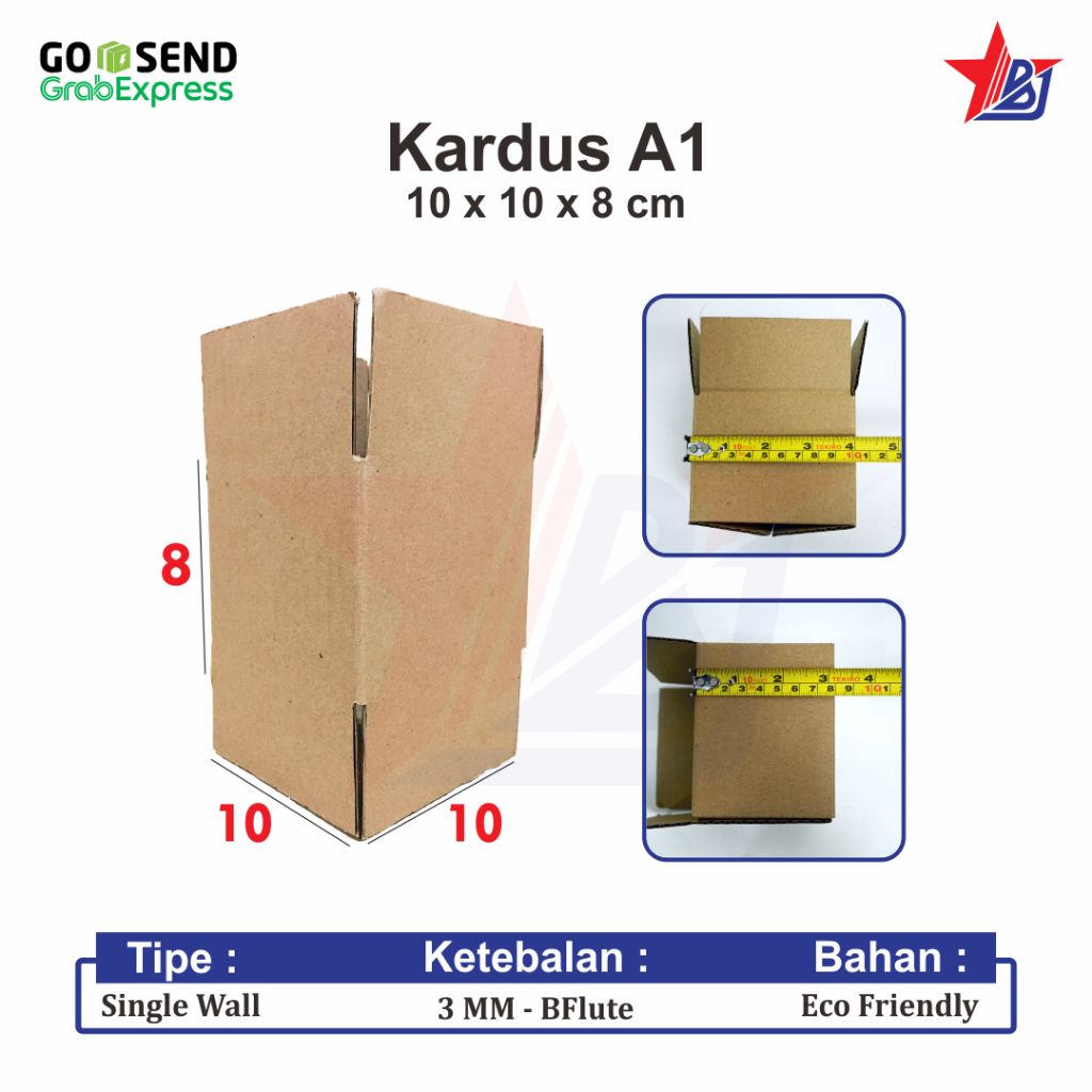 

Kardus - Box - Kotak - Packing - Karton - Dus Polos - jam Tangan - (Kardus 10 x 10 x 8 cm)