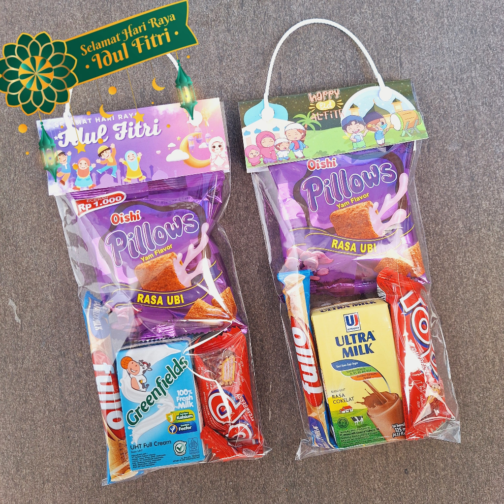 

Snack Lebaran Viral Angpao Kekinian MURAH ANTI RIBET Tas Hampers Idul Fitri Camilan Anak