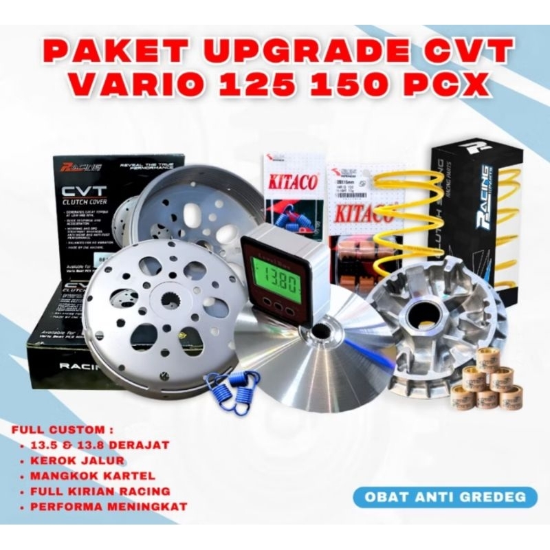 Paket Upgrade CVT Kirian Vario 125 LED Old New (Isi Paket Baca Deskripsi)