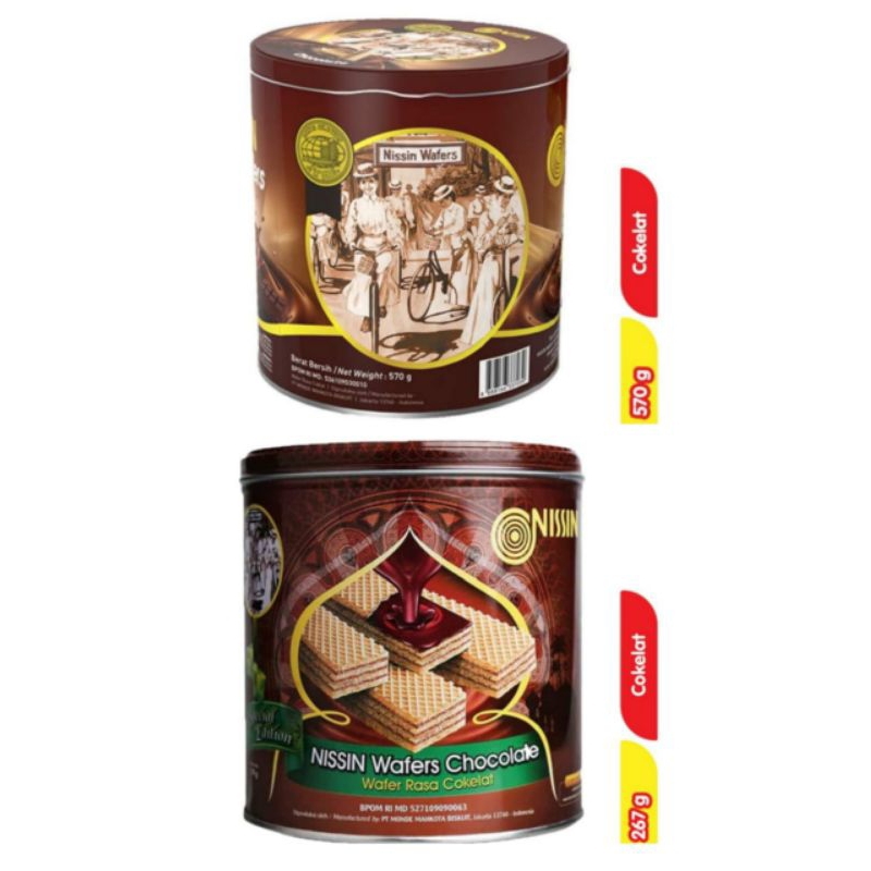 

NISSIN Wafer Chocolate Kaleng 570gr | 267gr