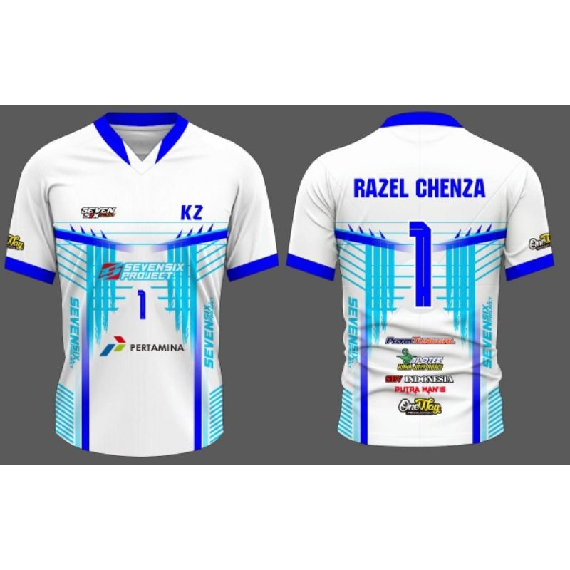 Jersey voli pria full printing