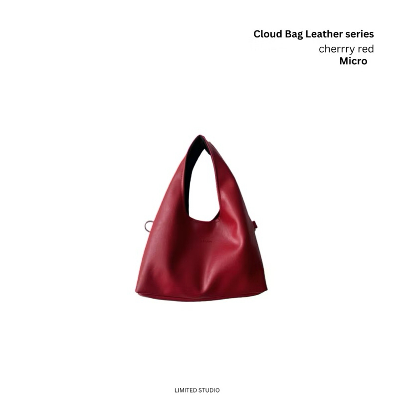Cloud Bag Micro - Leather Edition [Limited Studio] - Preloved tas micro limited studio - cherry red