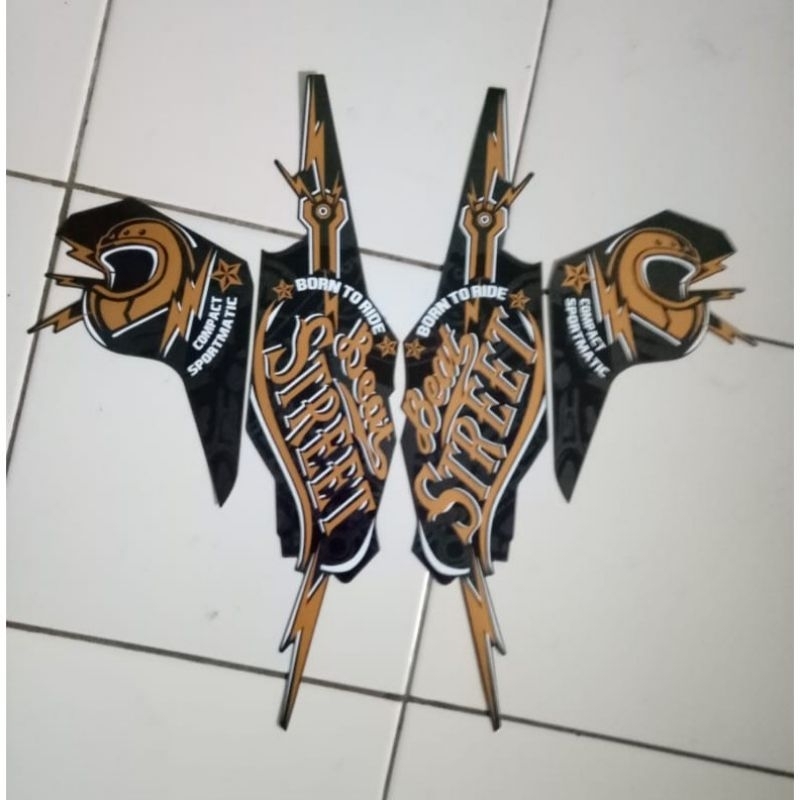 Striping beat street 2019 hitam