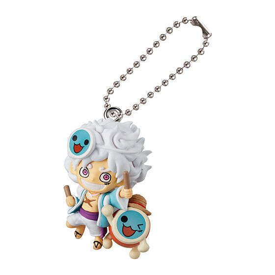 One Piece x Taiko no Tatsujin Swing Figure Keychain Gashapon Gacha thumbnail 2