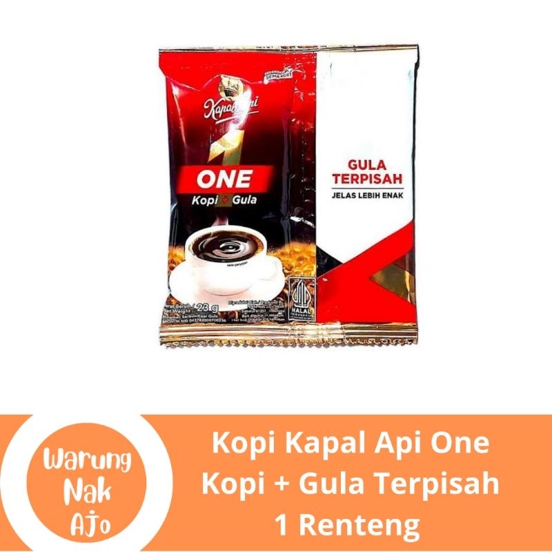 

Kopi Kapal Api One Gula Terpisah 1 Renteng