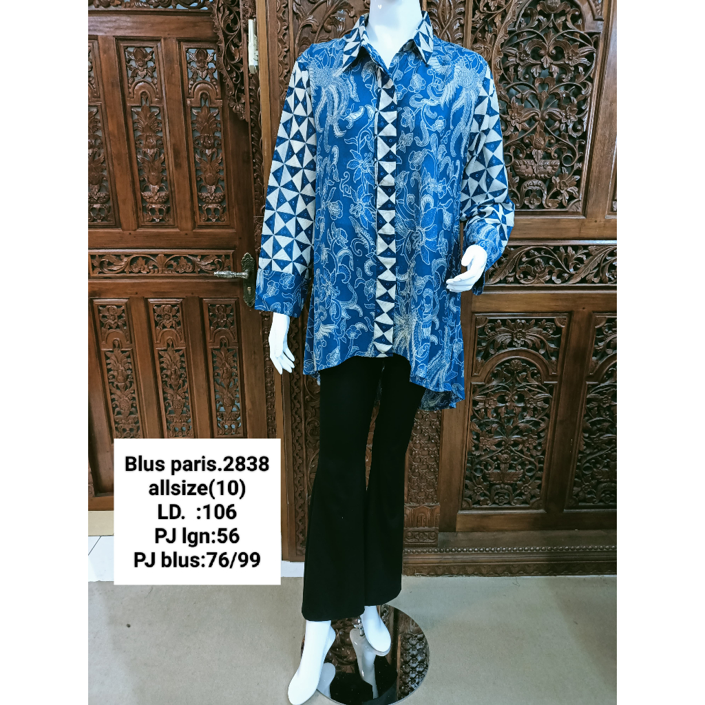 Blus Batik Agung Wibowo -Blus Batik bahan Paris-Blus Batik Premium