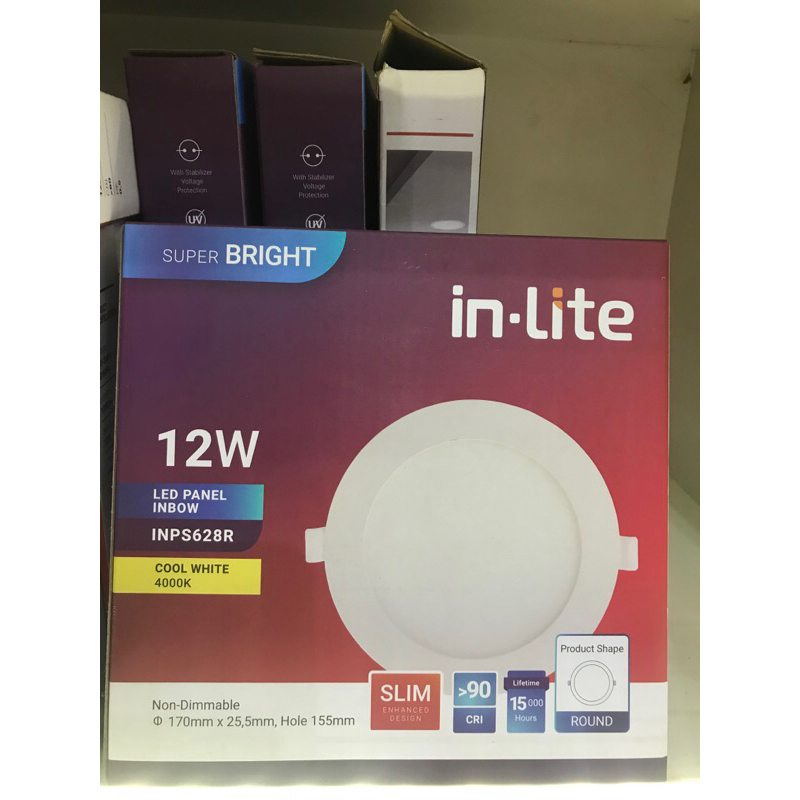Inlite Led lampu Downlight Inbow INP628R 12watt 4000k 6500k