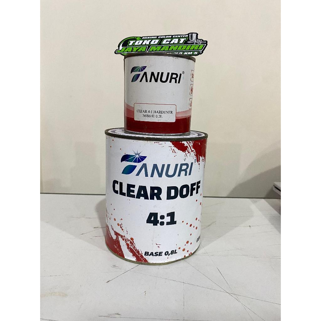 TANURI Clear Doff Base + Hardener netto 1L Clear Doff Tanuri 4:1