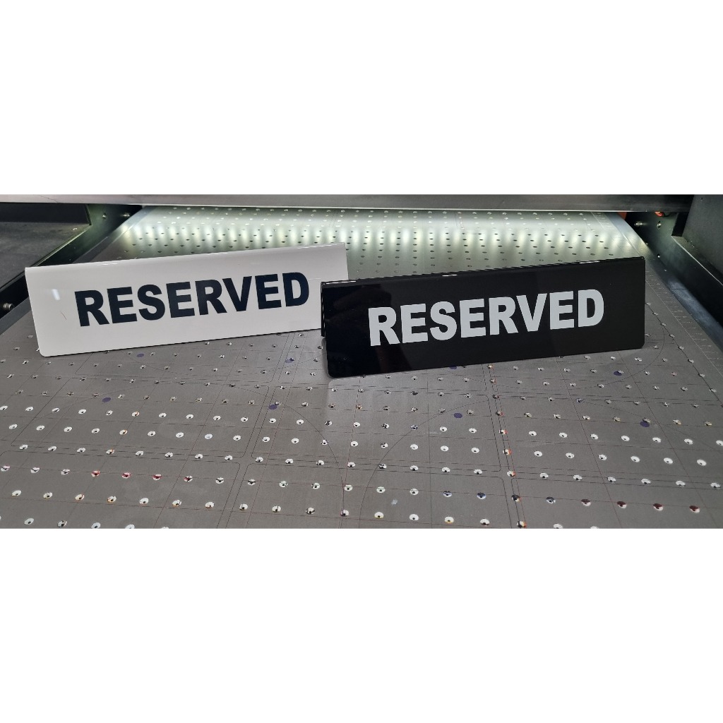 

PAPAN NAMA RESERVED / RESERVED AKRILIK / RESERVED / TABLE RESERVED