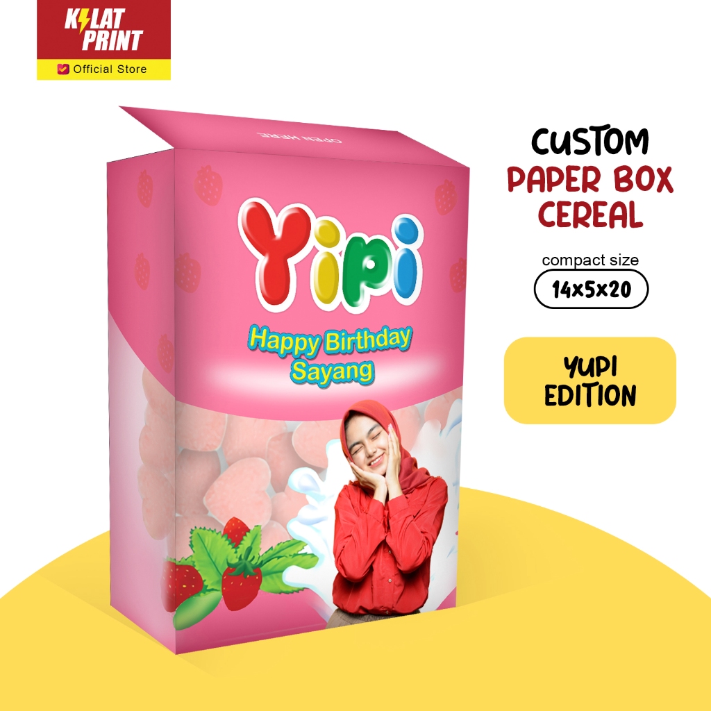 

Gift Box Custom Cereal Kado Ulang Tahun Ala Yupi Edition