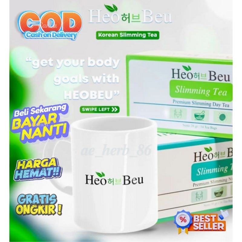 Teh Heo Beu | Heo Beu Tea Minuman Teh Pelangsing Original BPOM | Heo Beu Sliming Tea Original | Teh 