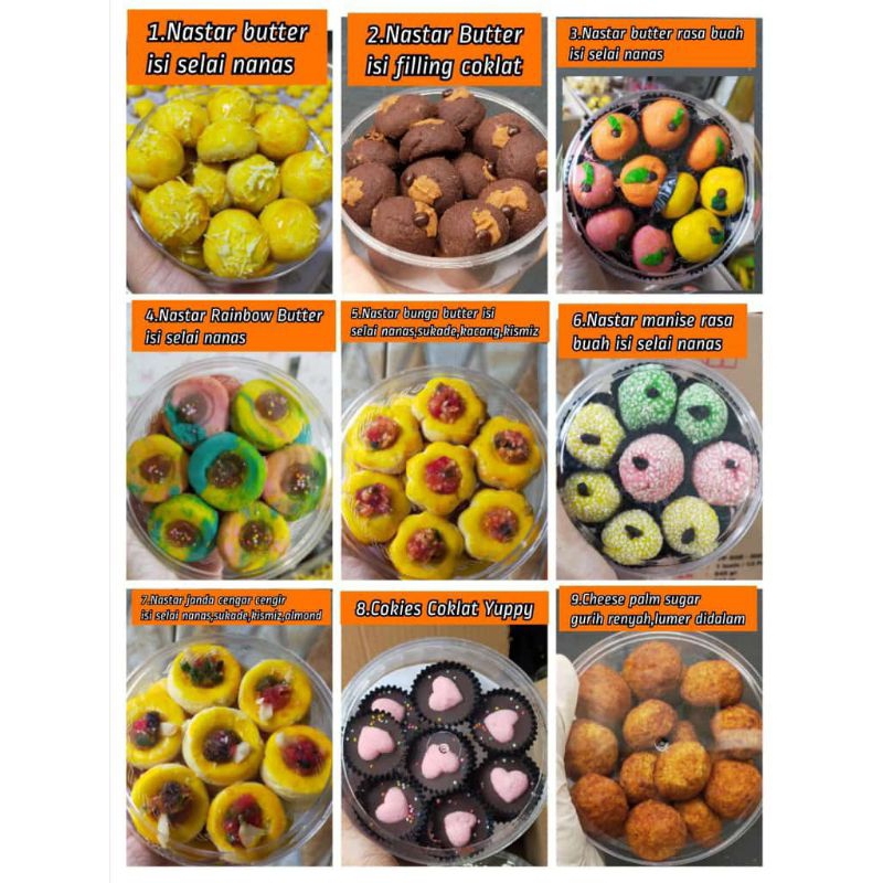 

Kue kering lebaran idul Fitri nastar kastengel kue ulat semprit