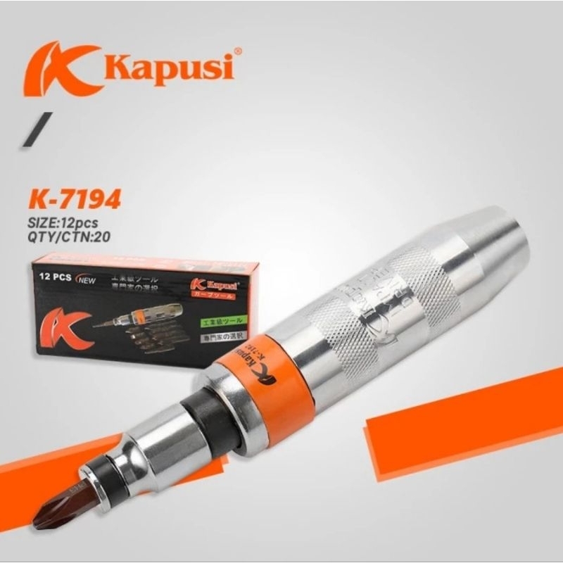 KAPUSI OBENG IMPACT 7PCS OBENG KETOK