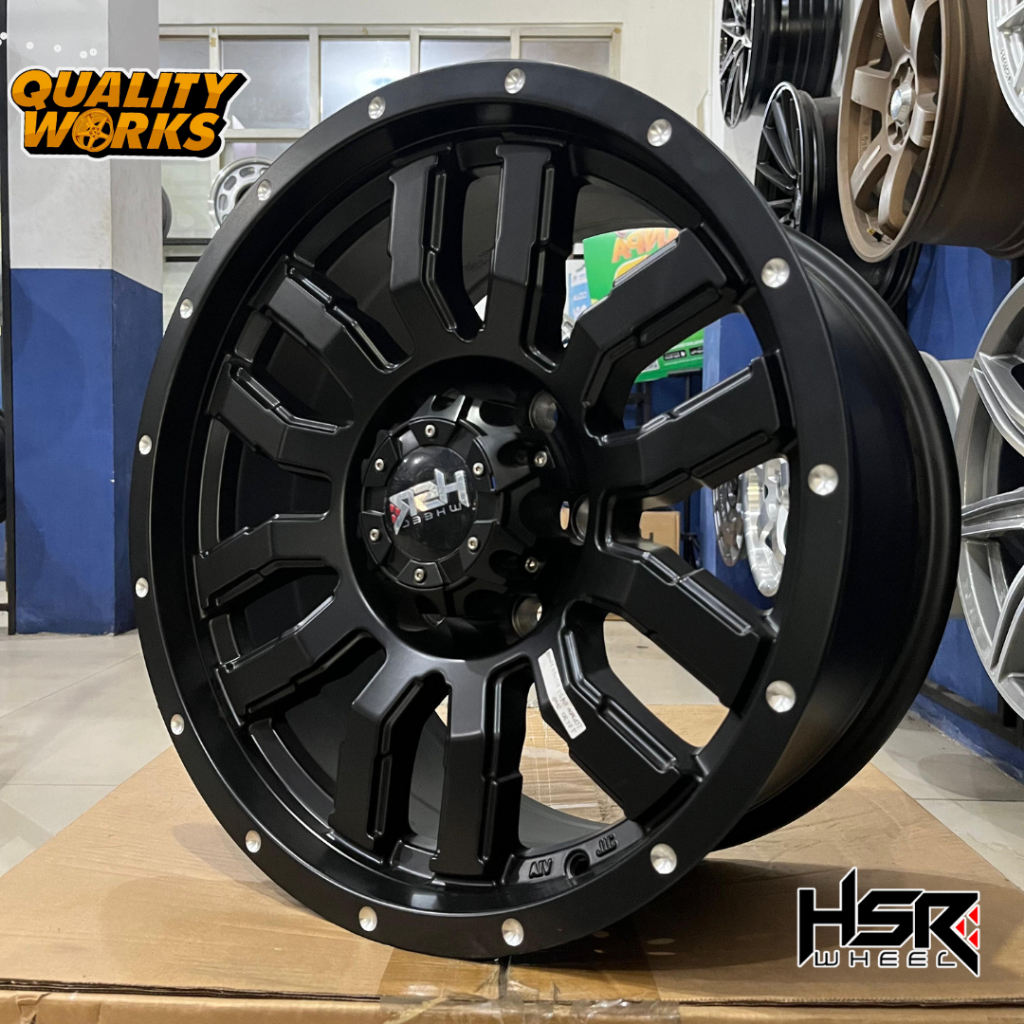 Velg Mobil Offroad Ring 17 Pcd 6x139,7 Hsr Towada Buat Pajero, Fortuner, Dmux