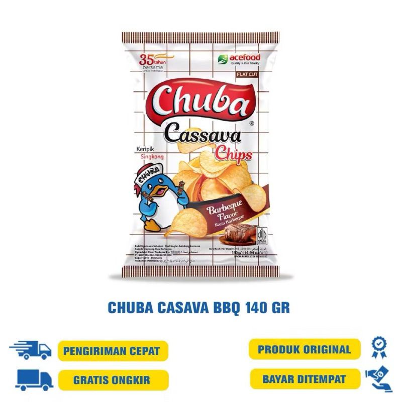 

chuba keripik singkong 140gr - Sambal balado / BQQ