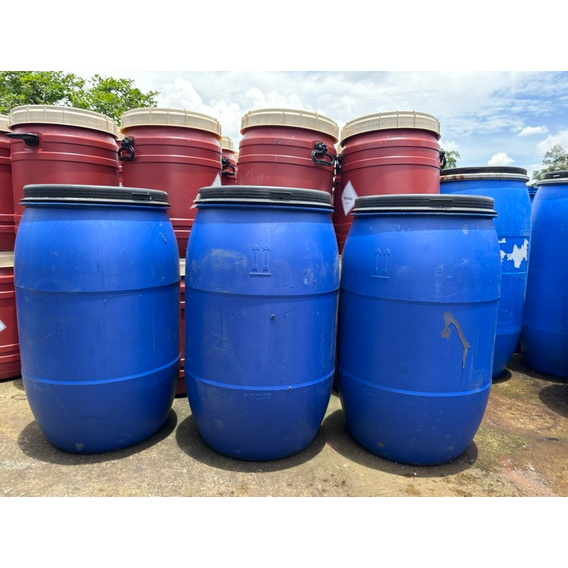 Tong Drum Plastik 120 Liter HDPE Multifungsi Tempat Sampah Tandon Air Tong Bekas