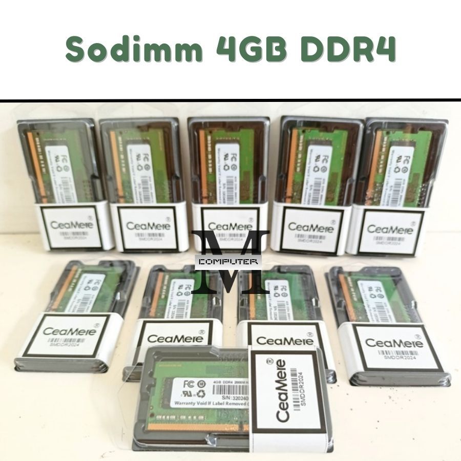 RAM DDR4 Sodimm 4GB PC 19200 2400Mhz ( Memory Laptop ) / Memory RAM Laptop SODIMM DDR4 4GB 2400Mhz P