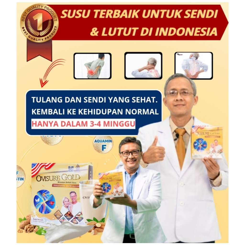 

RB Paket Murah Ovisure Gold Susu Untuk Atasi Nyeri Sendi Dan Tulang Original Asli
