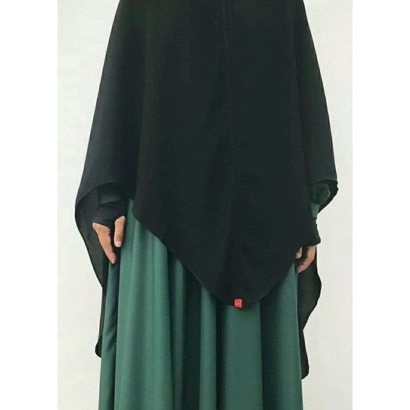 Preloved Gamis SET Shafa Jilbab & RWP warna NAVY