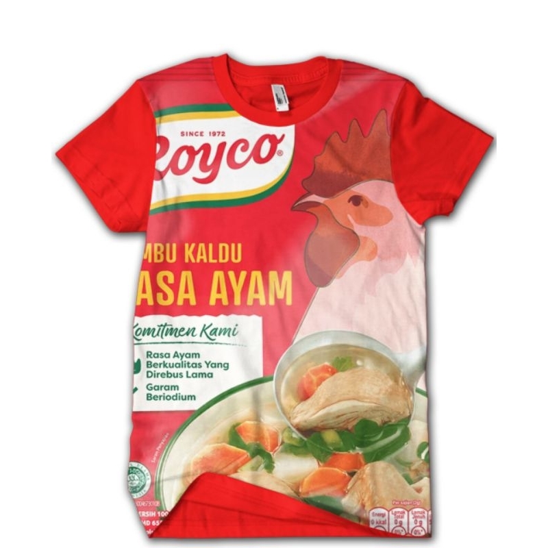 Kaos Gambar Royco penyedap masakan