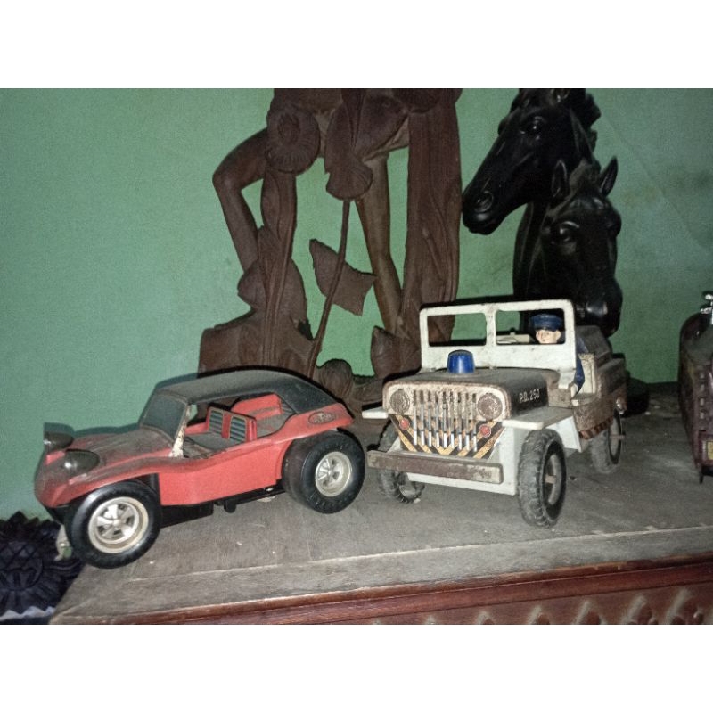 tintoys tin toys japan Jeep mainan jadul vintage japan