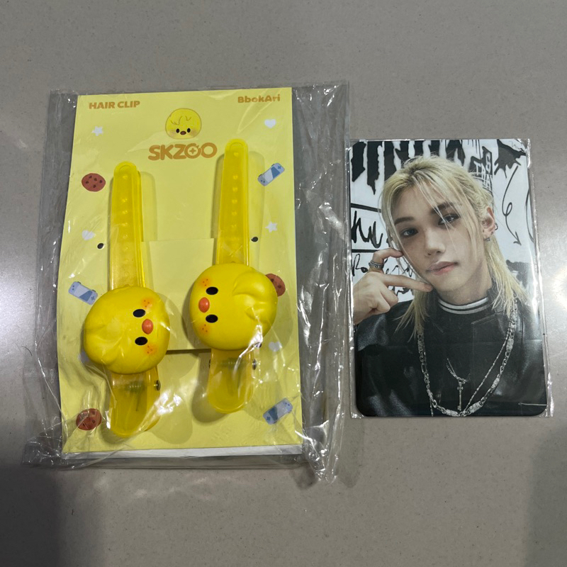 Hairclip SKZOO + Photocard Stray Kids Official DominATE Merchandise PC SKZ Bbokari